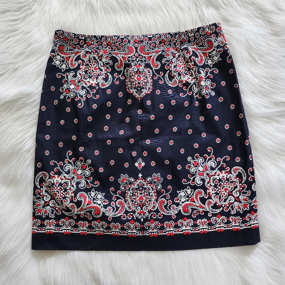 Talbots Bandana Dot Patten Skirt NWT - Picture 9 of 11
